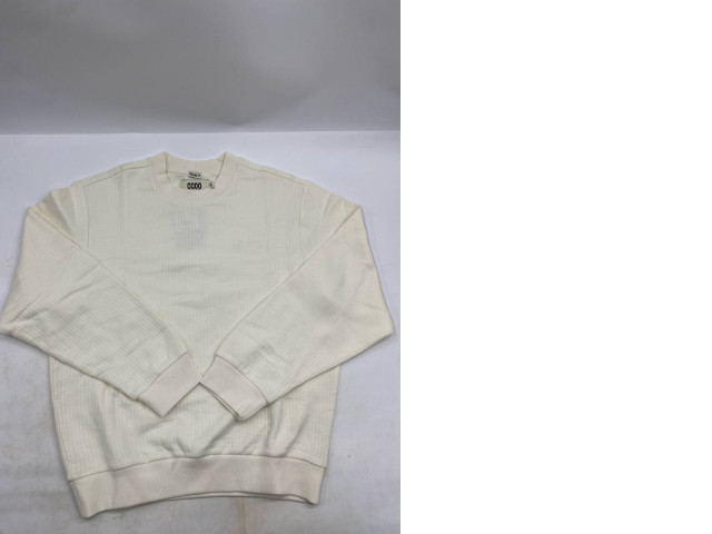 JEMORGAN's oversized Big Waffle crewneck sweater in white or off-white. JEMORGAN's oversized Big Waffle crewneck sweater in white or off-white.