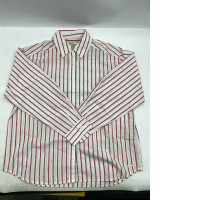  Paul Costelloe striped cotton long sleeve dress shirt. 