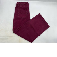Women's purple corduroy bootcut trousers by St. John's.