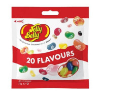 Jelly Belly chewy candies, assorted 20 flavors, 70 grams.
