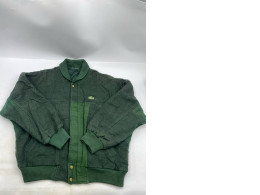  vintage green Lacoste wool bomber jacket. 