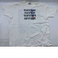 White crew neck t-shirt