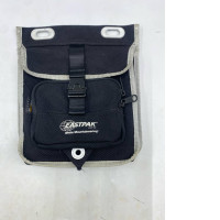 Eastpak x White Mountaineering Musette shoulder bag in dark black.