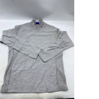 grey BEAMS long-sleeved mock neck sweatshirt. grey BEAMS long-sleeved mock neck sweatshirt.