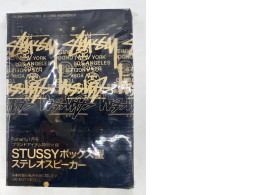 Stussy box-type stereo speaker accessory. 