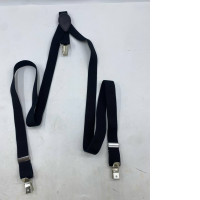 Black Y-shaped suspender straps made of elastic.