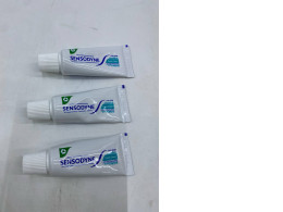 Set of 3 Sensodyne Deep Clean Gel toothpaste. 