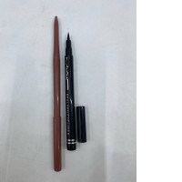 Set of 2  essence Soft Contouring Lipliner in the shade '07 Lost in Love - MAC Real Pen eyeliner