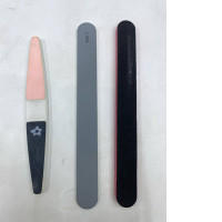 Set of 3 nail files and buffers used for manicure and pedicure grooming.  