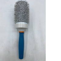 A round hairbrush, designed for blow-drying hair.