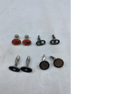 Set of 8 Sterling silver cufflinks