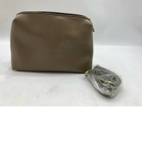 The Legato Largo Karu shoulder bag is made of beige faux leather.