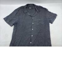 J.Lindeberg Elio Linen Melange Shirt in black. 