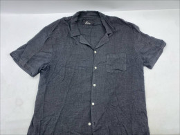 J.Lindeberg Elio Linen Melange Shirt in black. 