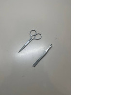 manicure set with scissors and tweezers