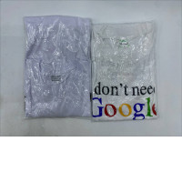 Set of 2 White short-sleeved crew neck t-shirt 