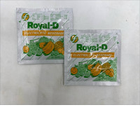 Set of  2  Royal-D Electrolyte Beverage powder in a mixed fruit flavor.  