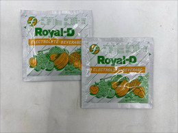 Set of 2 Royal-D Electrolyte Beverage powder in a mixed fruit flavor. Set of 2 Royal-D Electrolyte Beverage powder in a mixed fruit flavor.