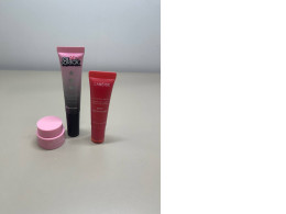 a set of three lip balms