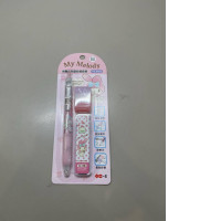 pencil with replaceable leads and an eraser