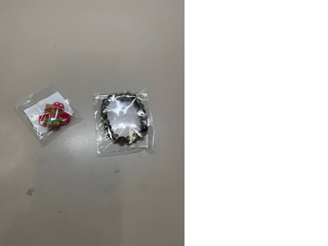 bracelet in a set with a hair elastic bracelet in a set with a hair elastic