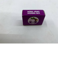 small purple box of Rồng Vàng Hoàng Gia taro green bean cake. 