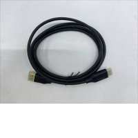 The black DisplayPort cable is a digital connection interface.