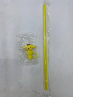 Yellow light bulb and yellow light bulb cap in the shape of a bear.