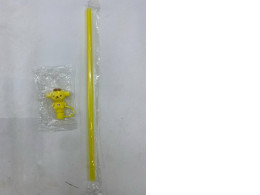 Yellow light bulb and yellow light bulb cap in the shape of a bear.