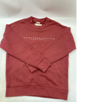 Abercrombie & Fitch Essential crew neck sweater in red.