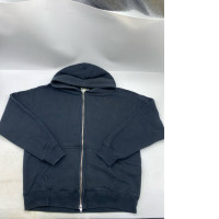 black Los Angeles Apparel Flex Fleece Zip Up Hoodie