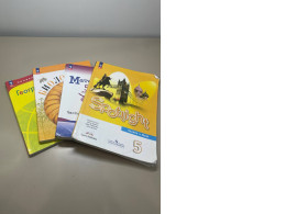 A set of four textbooks