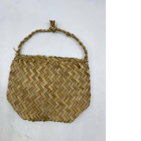Woven bags made from palm leaves