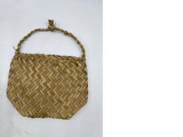 Woven bags made from palm leaves