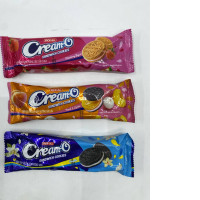 Set of 3 This is a Jack 'n Jill's Cream-O Sandwich Cookie. Strawberry yogurt flavor Peach and lychee flavor Vanilla flavor 