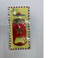 Vietnam flag bottle opener magnet. 