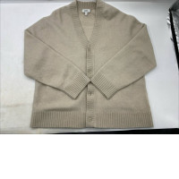  COS brushed-wool V-neck cardigan in beige