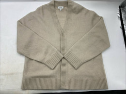  COS brushed-wool V-neck cardigan in beige