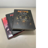 A collection of three books, Metro 2033