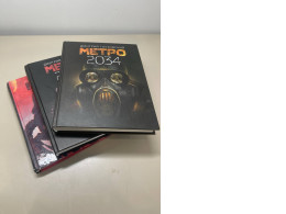 A collection of three books, Metro 2033