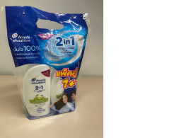 a set of two hair shampoos