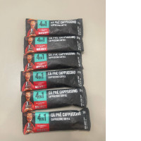 A set of six 4-in-1 cappuccino coffee bags