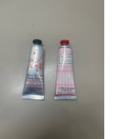 a set of two hand creams