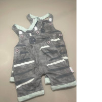 a set of two children's overalls
