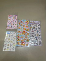 a set of four sticker sets
