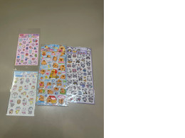 a set of four sticker sets