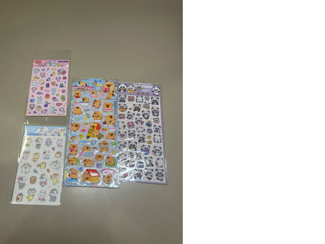 a set of four sticker sets a set of four sticker sets