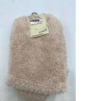  Muji boa fleece cozy socks in pink, size 23-25cm.