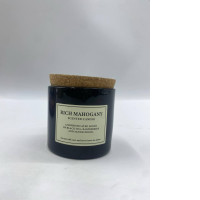 H&M Cork-lid scented candle in the "Rich Mahogany" scent. 