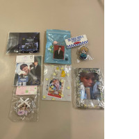 set of seven keychains